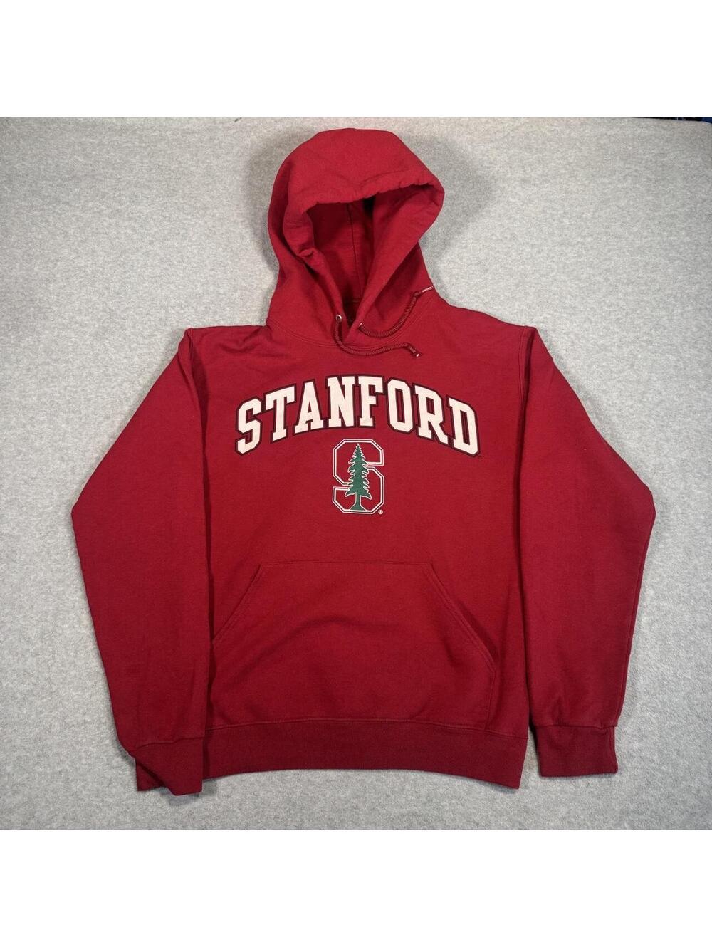 Y2K Red Stanford Spellout hoodie